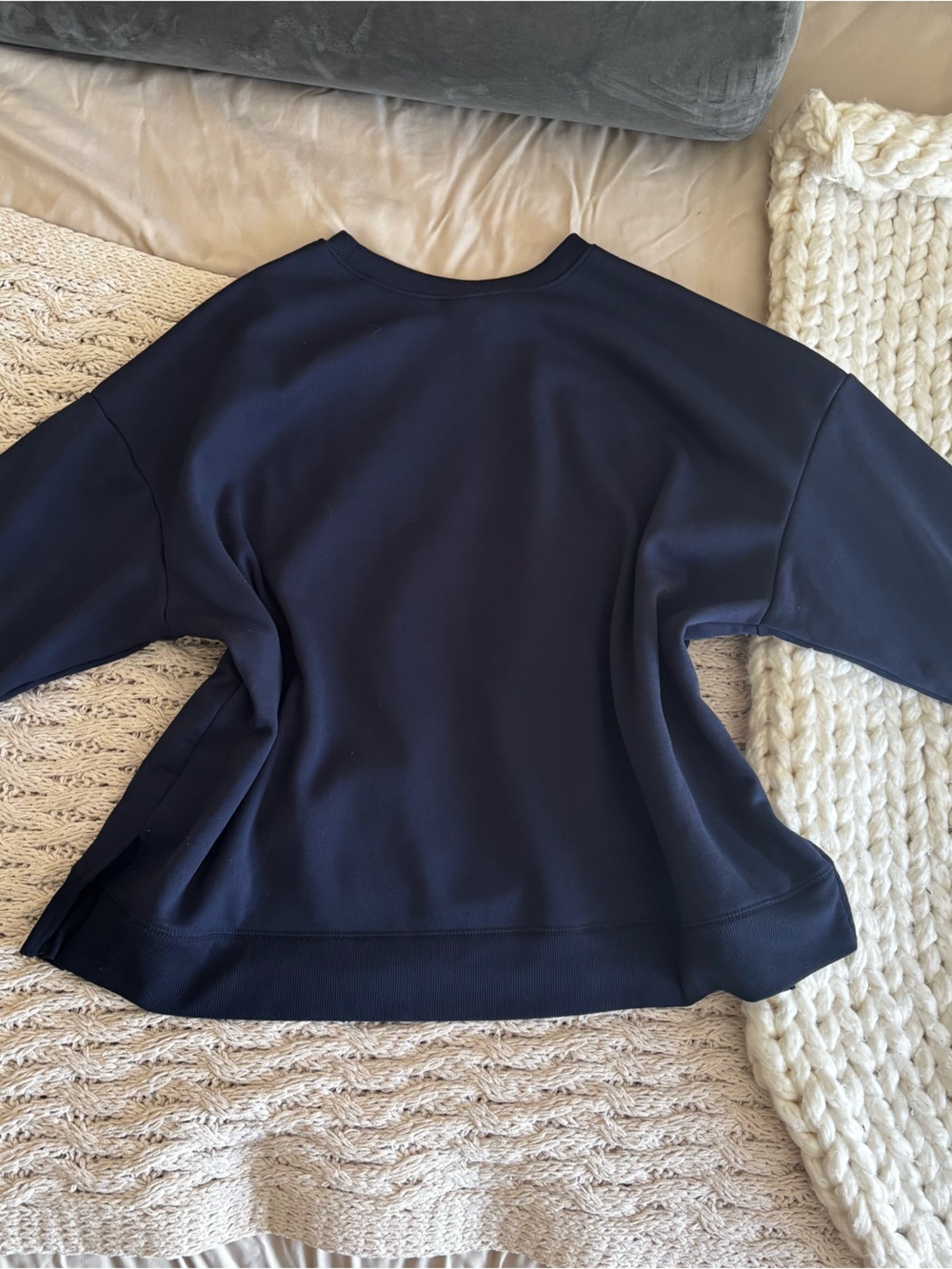 Pink Floyd Navy Crewneck with Prism Rainbow Logo - Picture 3 of 3
